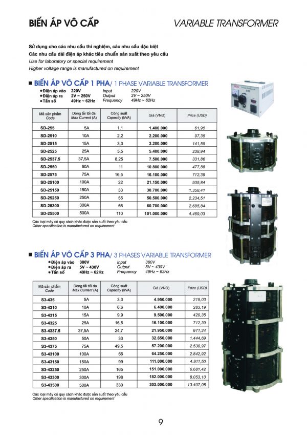 variac 1 pha 3 pha bien ap vo cap