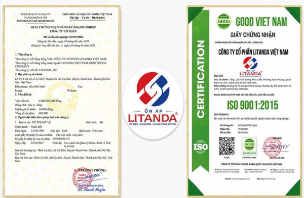 Các chỉ tiêu quan trọng mà sản phẩm của Litanda đã đạp được