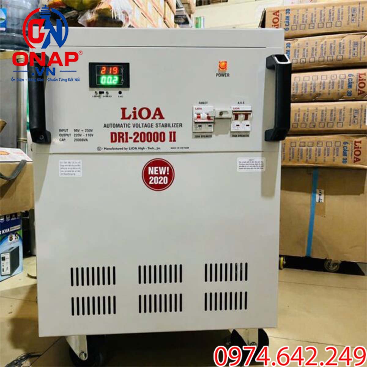 Máy ổn áp LiOA 20kVA 1 pha