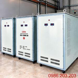 Ổn áp Lioa 1200KVA 3 pha SH3-1200KII chuyên dùng ổn định điện áp công suất cực lớn, khắc phục điện yếu và bảo vệ toàn diện hệ thống máy móc nhà máy.