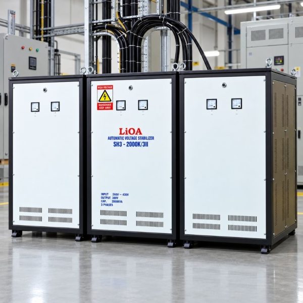 on-ap-lioa-2000kva-3-pha-sh3-2000kii-1-1 Phân phối ổn áp Lioa 2000KVA 3 pha SH3-2000KII có dải điện áp vào 260V-430V. Sản phẩm được sử dụng nhiều cho công ty, doanh nghiệp, nhà máy, xưởng sản…