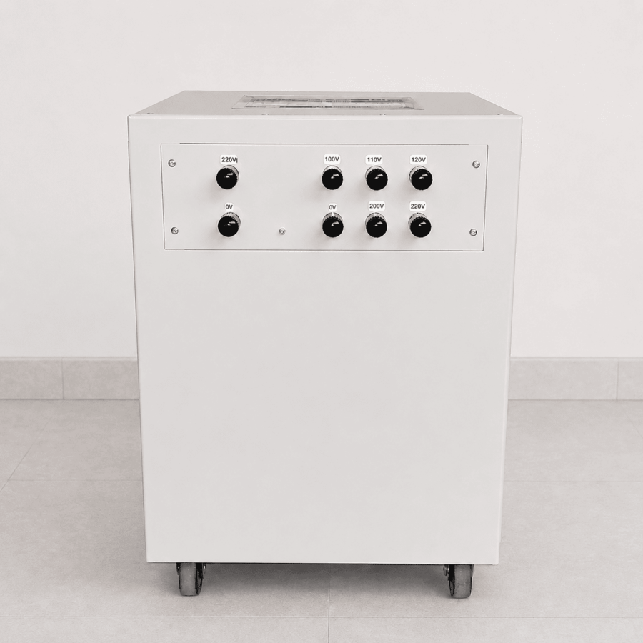 Ổn Áp Cách Ly 20KVA 1 Pha chuyên dùng cho khu vực điện yếu, tích hợp chống giật và lọc nhiễu, cung cấp nguồn điện sạch và an toàn cho thiết bị nhạy cảm.