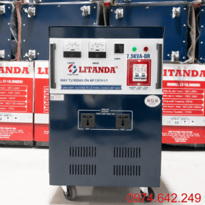Ổn Áp Cách Ly 7.5KVA Dải 90V, tích hợp tính năng chống giật và lọc nhiễu, cung cấp nguồn điện sạch và an toàn tuyệt đối cho các thiết bị nhạy cảm.