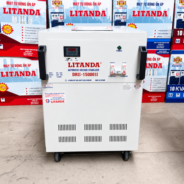on-ap-litanda-15kva-1-pha-dai-50v-250v Máy ổn áp Litanda 15KVA 1 pha dải 50V-250V là dòng ổn áp dây đồng thế hệ mới nhất, do Công ty Cổ phần Litanda Việt Nam sản xuất.