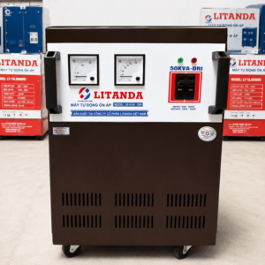 Ổn Áp Litanda 50KVA dải 50V - 250V với dải điện áp cực rộng, chuyên dụng cho các khu vực điện lưới rất yếu và chập chờn sâu. bảo vệ an toàn cho thiết bị