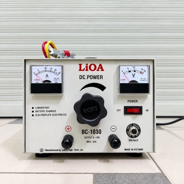 Máy nạp ắc quy Lioa BC-1830 chuyên dùng nạp điện an toàn và hiệu quả cho bình ắc quy, cấp nguồn ổn định cho các thiết bị điện dân dụng và công nghiệp.