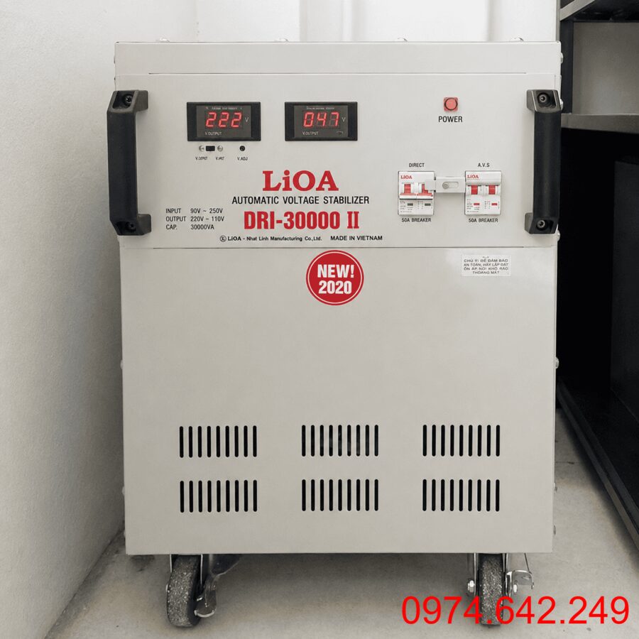 Máy ổn áp 30kVA 1 pha LiOA