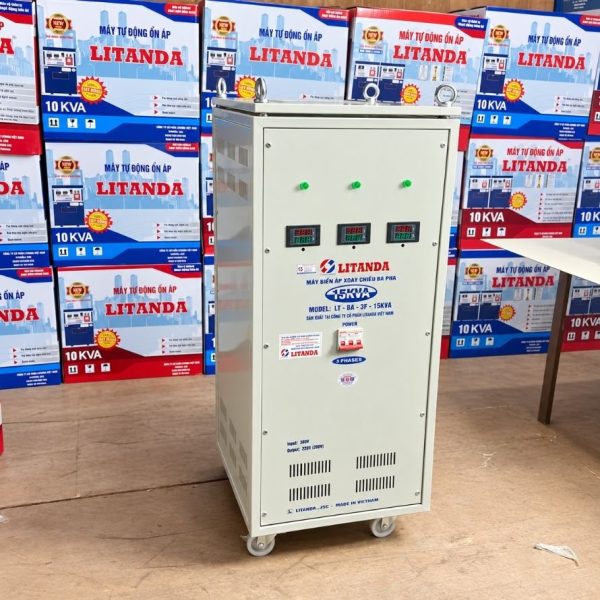 Máy biến áp 15KVA không thể thiếu trong các doanh nghiệp FDI. Giúp chuyển đổi nguồn từ 380V sang 220V và 200V 3F.