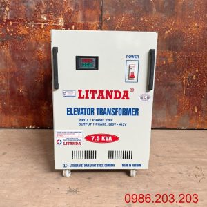 Biến áp dành cho thang máy 7.5kVA chuyên dùng ổn định điện áp, cấp nguồn an toàn cho hệ thống thang máy tải khách và tải hàng.