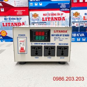 Biến áp 7.5kVA vào 220V ra 200V chuyên dùng đổi nguồn điện từ 220V sang 200V, cấp nguồn an toàn và ổn định cho các thiết bị và máy móc nhập khẩu.
