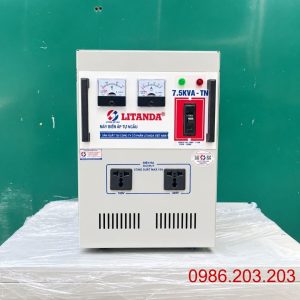 Biến áp tự ngẫu 7.5kVA 1 pha chuyên dùng chuyển đổi điện áp 1 pha, cung cấp nguồn điện an toàn và ổn định cho các thiết bị điện dân dụng và công nghiệp.
