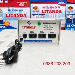 Bộ chuyển điện 110V sang 220V hay còn gọi là biến áp đổi nguồn 110V sang 220V. Sản phẩm được sử dụng cho khách hàng đi du lịch, công tác, sinh sống tại…