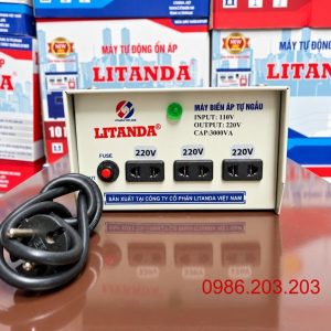 Bộ đổi điện 3000VA 110V ra 220V chuyên dùng đổi nguồn điện chuẩn xác, cung cấp nguồn điện an toàn và ổn định cho các thiết bị điện nội địa.