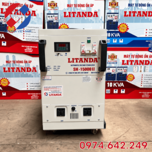 Ổn áp 15KVA 1 pha SH-15000II chuyên dùng cho khu vực điện ổn định, cung cấp nguồn ra ổn định giúp bảo vệ an toàn cho toàn bộ thiết bị điện gia đình.