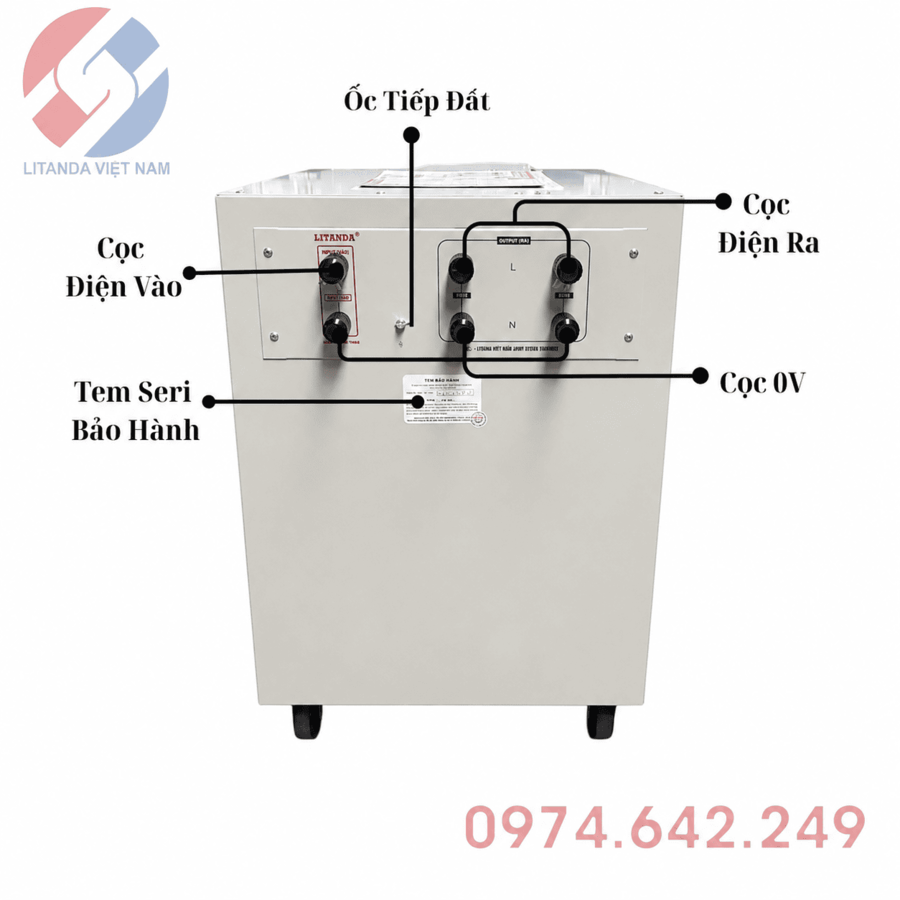 Ổn Áp 15KVA DRII-15000II DẢI 50V- 250V chuyên dùng cho khu vực điện yếu, cung cấp nguồn ra ổn định giúp bảo vệ an toàn cho toàn bộ thiết bị điện gia đình.