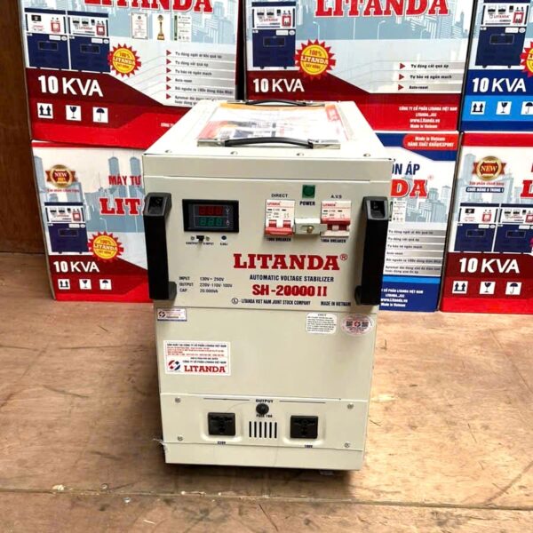 Ổn áp 20KVA dải 130V chuyên dùng cho khu vực điện ổn định tương đối, cung cấp nguồn ra ổn định giúp bảo vệ an toàn cho toàn bộ thiết bị điện gia đình.