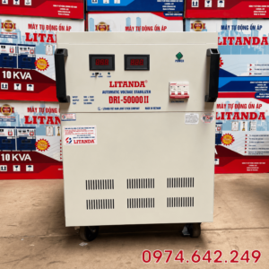 Ổn Áp 50KVA 1 Pha DRI-50000II chuyên dùng cho khu vực điện yếu vừa, cung cấp nguồn ra ổn định giúp bảo vệ an toàn cho toàn bộ thiết bị điện gia đình.