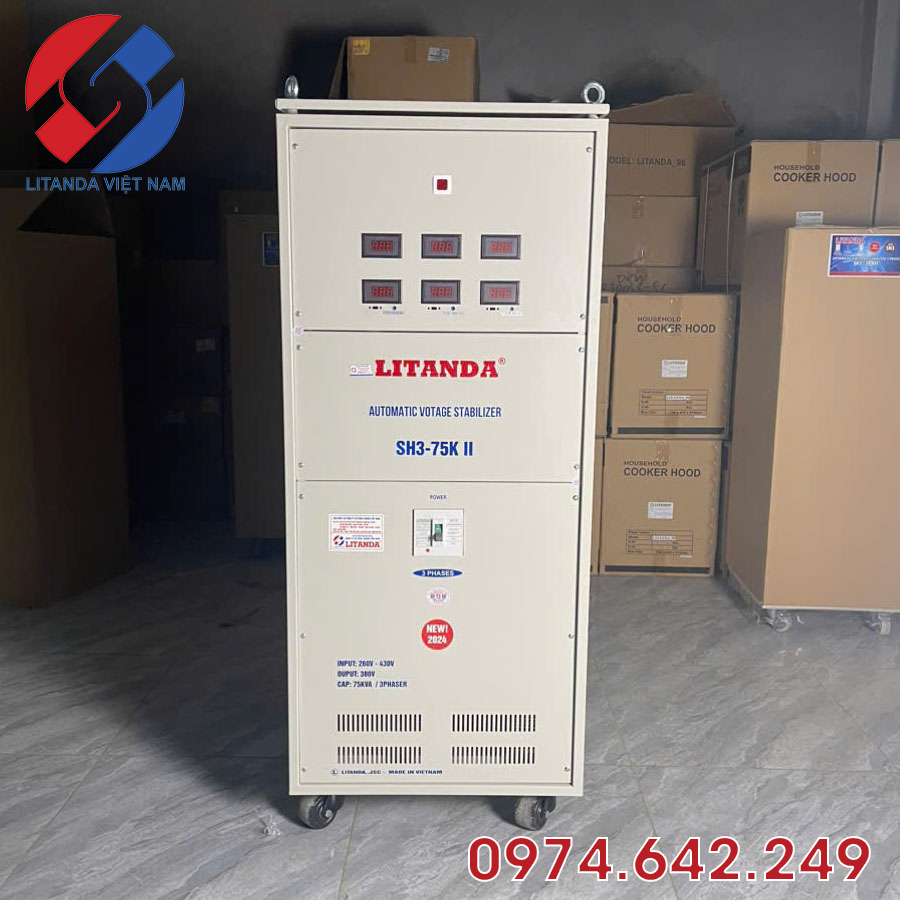 Ổn áp 75KVA 3 pha là nhóm thiết bị ổn định điện áp dành cho các hệ thống điện 3 pha