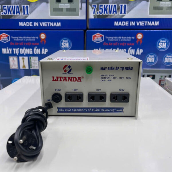 bien ap tu ngau 1500va doi nguon 220v ra 110v 1