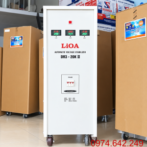 Ổn áp Lioa 3 pha 20KVA chuyên dùng ổn định nguồn điện, bảo vệ an toàn cho hệ thống máy móc thiết bị công nghiệp ở khu vực lưới điện dao động lớn.