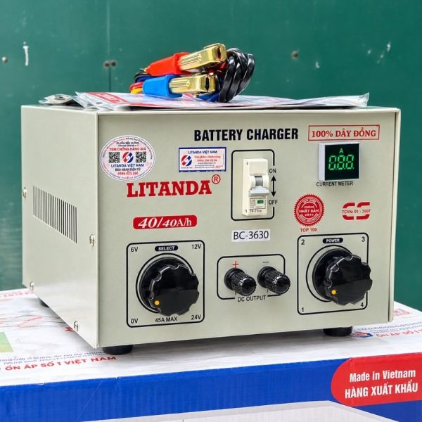 may-nap-ac-quy-bc-3630-vao-220vac-ra-6v-12v-24vdc-2 Máy nạp Ậc Quy BC-3630 với tính năng thông minh tự ngắt, hỗ trợ nhiều mức điện áp, mang lại giải pháp nạp điện an toàn và hiệu quả cho người sử dụng.