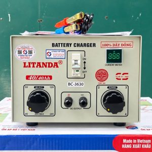 Máy nạp Ậc Quy BC-3630 với tính năng thông minh tự ngắt, hỗ trợ nhiều mức điện áp, mang lại giải pháp nạp điện an toàn và hiệu quả cho người sử dụng.