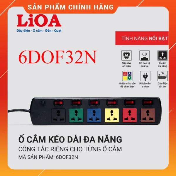 o cam dien LiOA 6 lo 6 cong tac
