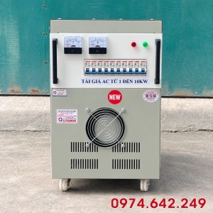 Tải giả AC từ 1kW đến 10kW chuyên dùng kiểm tra công suất, thử tải máy phát điện và ổn áp, đảm bảo độ ổn định cho các thiết bị điện.