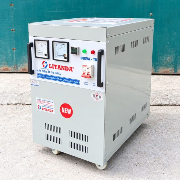 Biến áp tự ngẫu 20kva 1 pha là thiết bị điện có chức năng chuyển đổi điện áp từ 220V xuống 110V (hoặc ngược lại), dùng phổ biến cho các thiết bị điện…