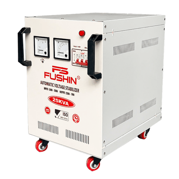 on-ap-fushin-1-pha-25kva-FS1.1.130-25k-2 Ổn áp Fushin 1 pha 25KVA (FS1.1.130-25K): Ổn áp công suất lớn dải 130V-250V, chuyên ổn định điện cho biệt thự lớn, nhà hàng và xưởng sản xuất.