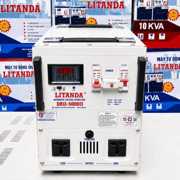 on-ap-litanda-1-pha-5kva-drii-5000-ii-1-2 Ổn Áp Litanda 1 Pha 5KVA DRII-5000II: Dải rộng chuyên trị điện cực yếu, phản ứng nhanh giúp bảo vệ tối ưu thiết bị gia đình.