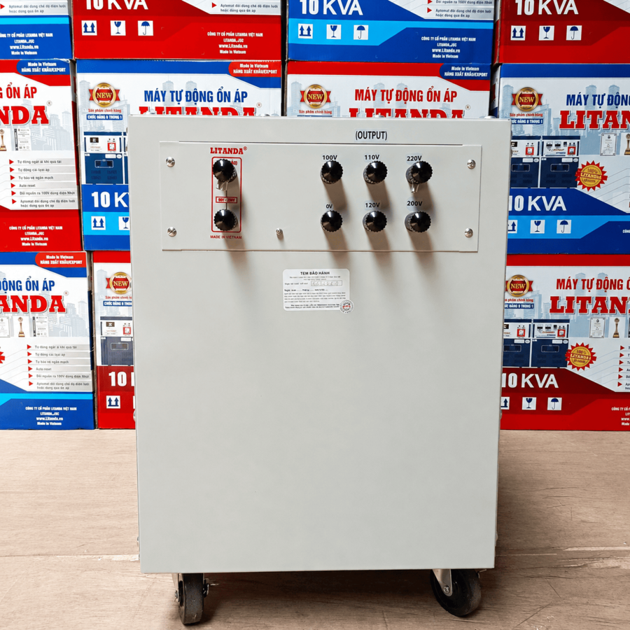 Ổn áp cách ly 1 pha 30KVA dải 90V dùng cho khu vực điện yếu, tích hợp chống giật và lọc nhiễu, cung cấp nguồn điện sạch và an toàn cho thiết bị nhạy cảm.