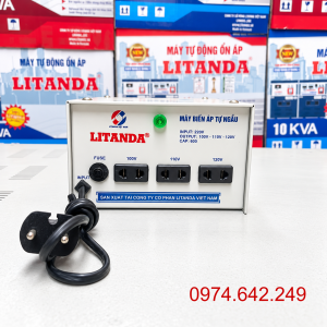 Biến áp tự ngẫu Litanda 1 pha 600VA DN006 là thiết bị điện dùng để thay đổi điện áp xoay chiều 1 pha, giúp điều chỉnh mức điện áp phù hợp cho các thiết bị điện gia đình, văn phòng hoặc phòng thí nghiệm.