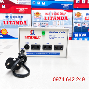 Biến áp tự ngẫu Litanda 1 pha 800VA DN008 chuyên dùng đổi nguồn điện, cung cấp nguồn điện chuẩn cho các thiết bị điện dân dụng nhập khẩu.