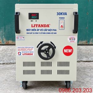 Biến áp vô cấp 30KVA là thiết bị điều chỉnh điện áp đầu ra liên tục từ 0V đến 250V với đầu vào 220V, hoạt động trên hệ thống điện 1 pha, sử dụng 100%…