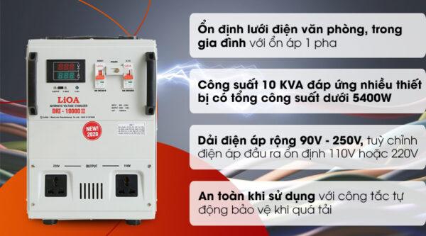on ap LiOA 1 pha 1 KVA dri 10000ii 4