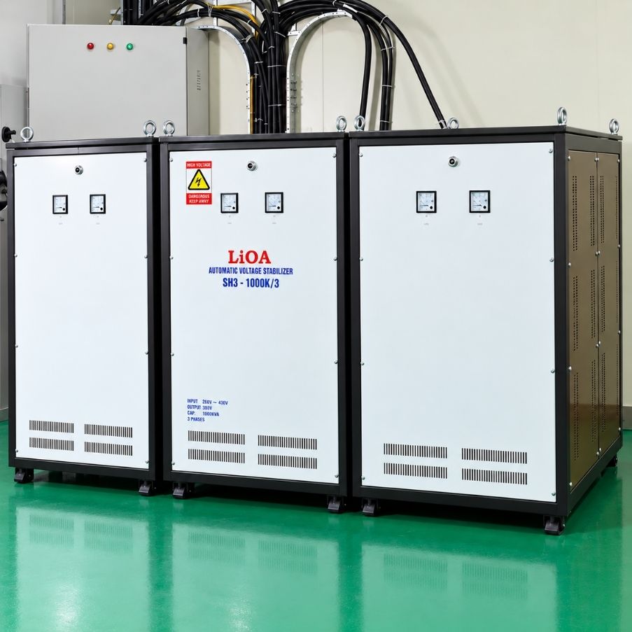 Ổn áp Lioa 3 pha 1000KVA SH3-1000KII là giải pháp ổn định điện áp công suất lớn, được thiết kế dành riêng cho các hệ thống điện có quy mô lớn như nhà…