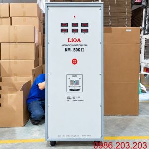 Ổn áp Lioa 3 Pha 150KVA NM-150KII là dòng ổn áp công suất lớn, chuyên dùng cho các nhà máy, xưởng sản xuất, trung tâm thương mại, tòa nhà cao tầng và…