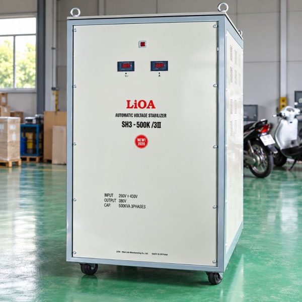 on-ap-lioa-3-pha-500kva-sh3-500kii-1-3 Ổn áp Lioa 3 pha 500KVA SH3-500KII là dòng ổn áp công suất lớn, chuyên dùng cho các nhà máy, khu công nghiệp, tòa nhà văn phòng, trung tâm thương mại…