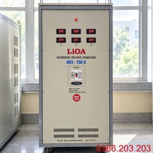 Ổn áp Lioa 3 Pha 75KVA DR3-75KII là thiết bị ổn định điện áp công suất trung bình, được thiết kế chuyên dụng cho doanh nghiệp, nhà xưởng, công trình…