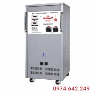 Ổn áp Robot Reno 1 pha 40KVA 150V-250V là thiết bị có chức năng tự động điều chỉnh điện áp đầu vào dao động trong khoảng từ 150V đến 250V về mức điện áp đầu ra ổn định 220V