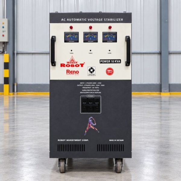 on-ap-robot-reno-3-pha-10kva-160v Ổn áp Robot Reno 3 Pha 10KVA 160V-430V là dòng ổn áp công suất trung bình của thương hiệu Robot, được thiết kế chuyên dụng cho hệ thống điện 3 pha tại…