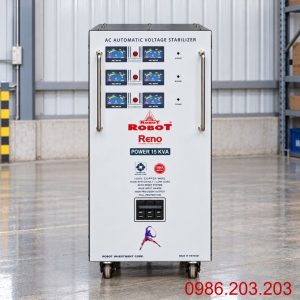 Ổn áp Robot Reno 3 pha 15KVA là thiết bị lý tưởng cho các doanh nghiệp, nhà xưởng hoặc hộ kinh doanh có nhu cầu sử dụng điện 3 pha ổn định và an toàn.
