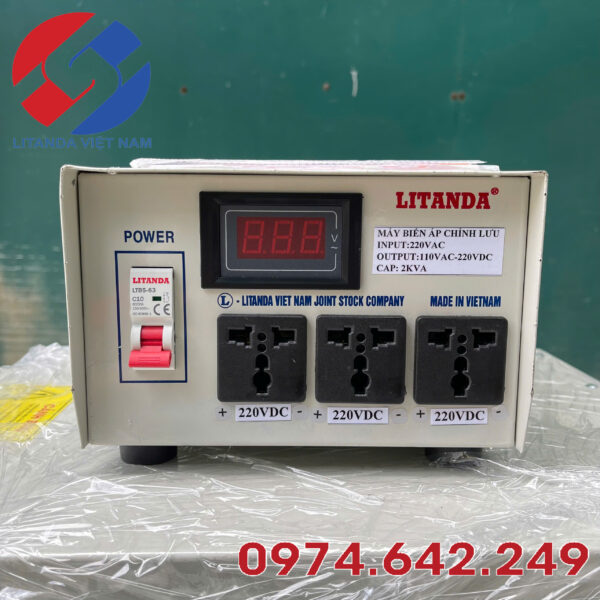 bien ap chinh luu 2kva vao 220vac ra 110vdc 220vdc