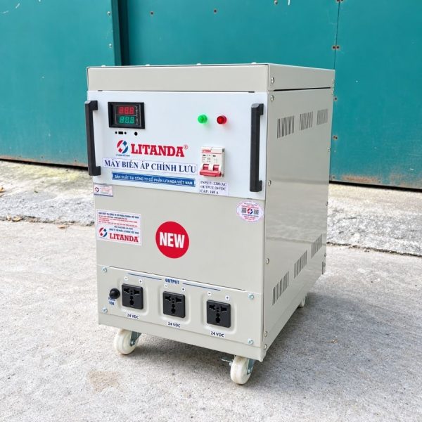 Biến áp chỉnh lưu 160A là thiết bị điện quan trọng, giúp chuyển đổi dòng điện xoay chiều (AC) 220V thành dòng điện một chiều (DC) 24V ổn định.