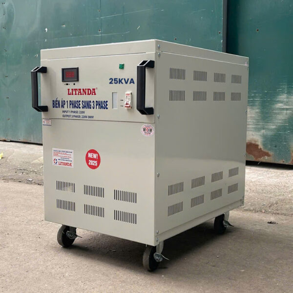 Bien ap 25kva 1 pha sang 3 pha 4