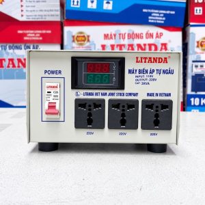 Biến áp 3kVA đổi nguồn 100V/110V sang 220V chuyên dùng đổi nguồn điện chuẩn xác, cung cấp nguồn điện an toàn và ổn định cho các thiết bị điện nội địa.