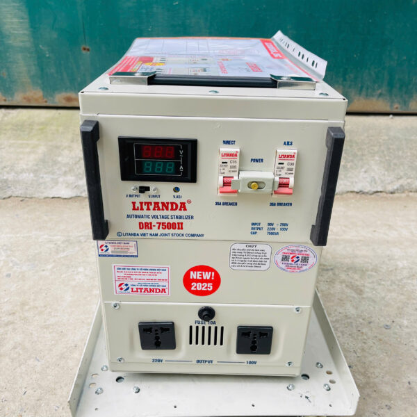 on-ap-200v-1 Ổn áp 7500VA dải 90V - 250V dây đồng ra 100V, 200V, 220V phù hợp cho các thiết bị nội địa và nhập khẩu, giúp bảo vệ an toàn cho hệ thống điện gia đình.