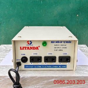 Biến áp 220V ra 12V 100A chuyên dùng chuyển đổi nguồn điện sang dòng một chiều công suất lớn, ổn định cho thiết bị điện tử và hệ thống công nghiệp.