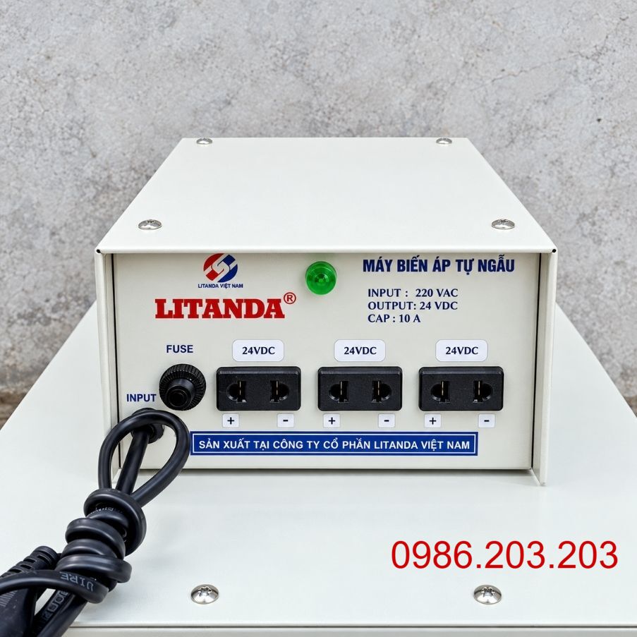 Biến áp 220V ra 24VDC 10A chuyên dùng chuyển đổi nguồn điện AC sang nguồn một chiều 24VDC ổn định cho các thiết bị tự động hóa,mạch điện tử